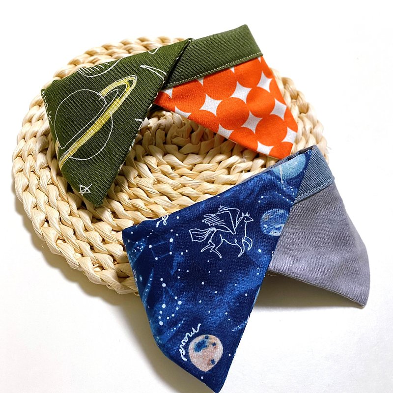 Space Dream - Shanshan Scarf/Triangle Scarf/Flip Scarf - Clothing & Accessories - Cotton & Hemp Multicolor
