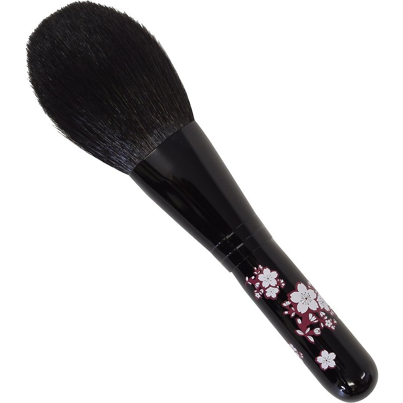 Kumano Brush Hana Sakura Powder Brush Sokoho 100% - อุปกรณ์แต่งหน้า/กระจก/หวี - วัสดุอื่นๆ สีดำ
