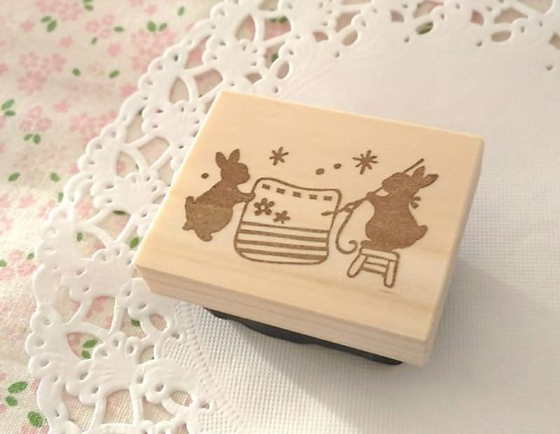 The stamp of the sewing rabbits - Stamps & Stamp Pads - Rubber Transparent