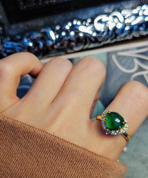 Lucky Sweetheart|A グレードの翡翠アイス スパイシーグリーンラブ 9.5