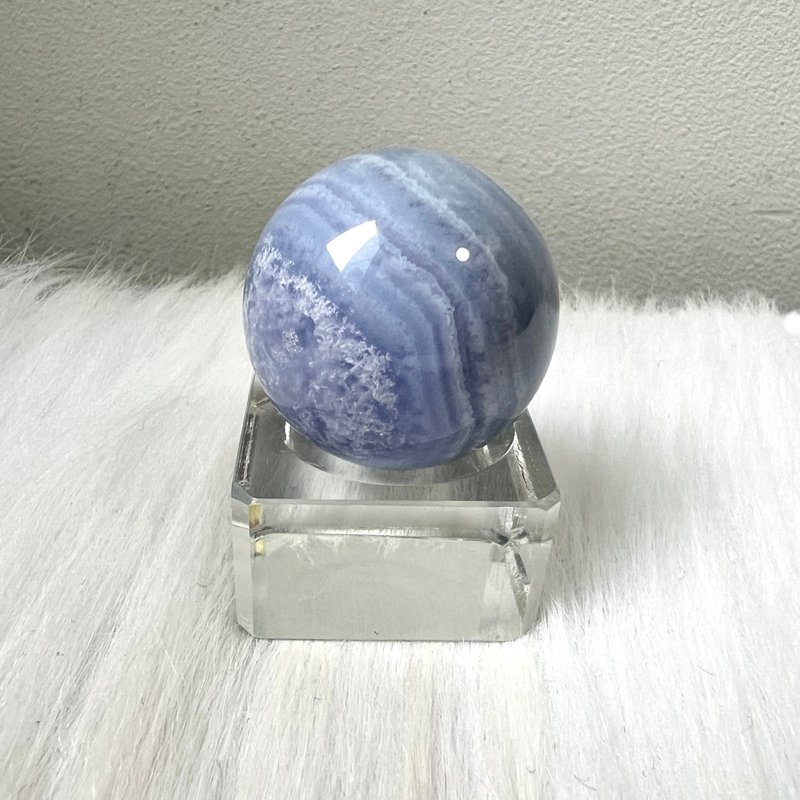 Blue Agate Ball | Crystal | Crystal Ball | Crystal Ornaments - Items for Display - Crystal Blue