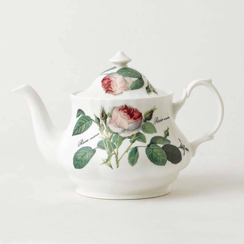 英國 RK | Redoute Rose 浪漫淺玫瑰1000ml花茶壺 - 茶壺/茶杯/茶具 - 瓷 多色