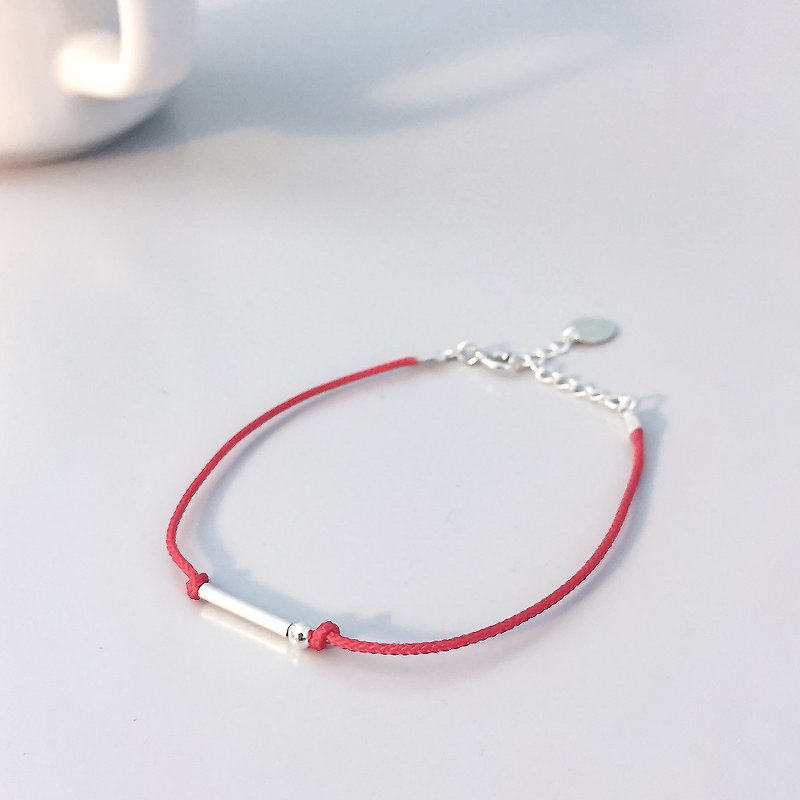 destiny / customizable morse code beaded bracelet - Bracelets - Other Metals Red