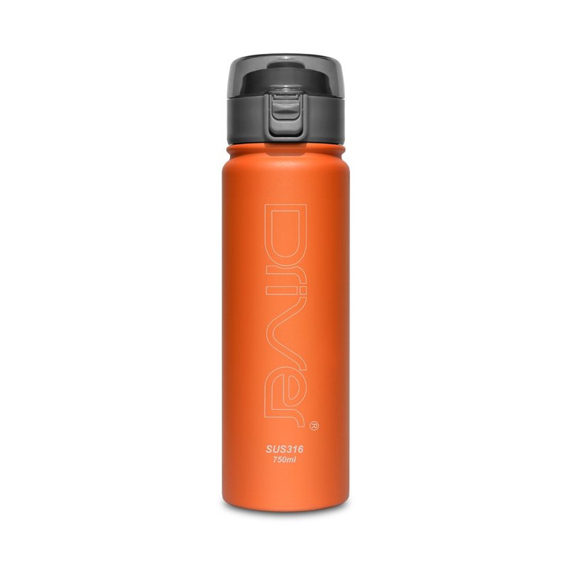 Driver │ 彈跳杯杯 750ml－愛馬士橘 - 保溫瓶/保溫杯 - 不鏽鋼 橘色