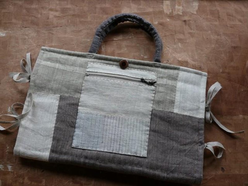 Hand-woven hemp PC case - Other - Cotton & Hemp Gray