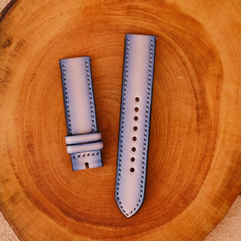 Garmin Watch Band With Quickfit Garmin Connector - Watchbands - Genuine Leather Blue