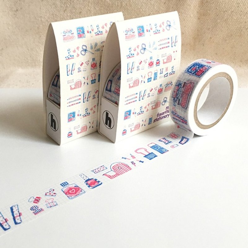 【Paper tape】Life-Stationary1 stationery blue/4713077970393 - Washi Tape - Paper 