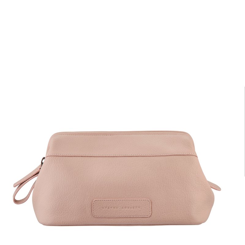 LIABILITY cosmetic bag_Dusty Pink / light pink - Toiletry Bags & Pouches - Genuine Leather Pink