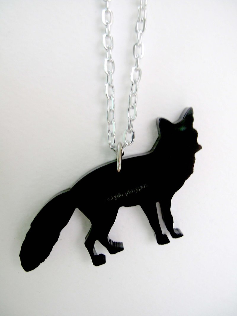 Lectra Duck▲Fox▲Necklace/Keyring/Dual-use\Add a dog, cat, and cat postcard - Necklaces - Acrylic 