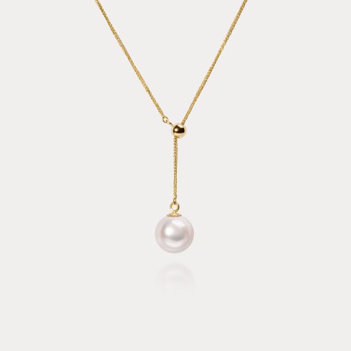 瑭果盒珠寶·設計 La Bonbonnière Jewelry Clair de Luna | 7-7.5/7.5-8mm 日本Akoya海水珍珠18K 蕭邦Y字鏈