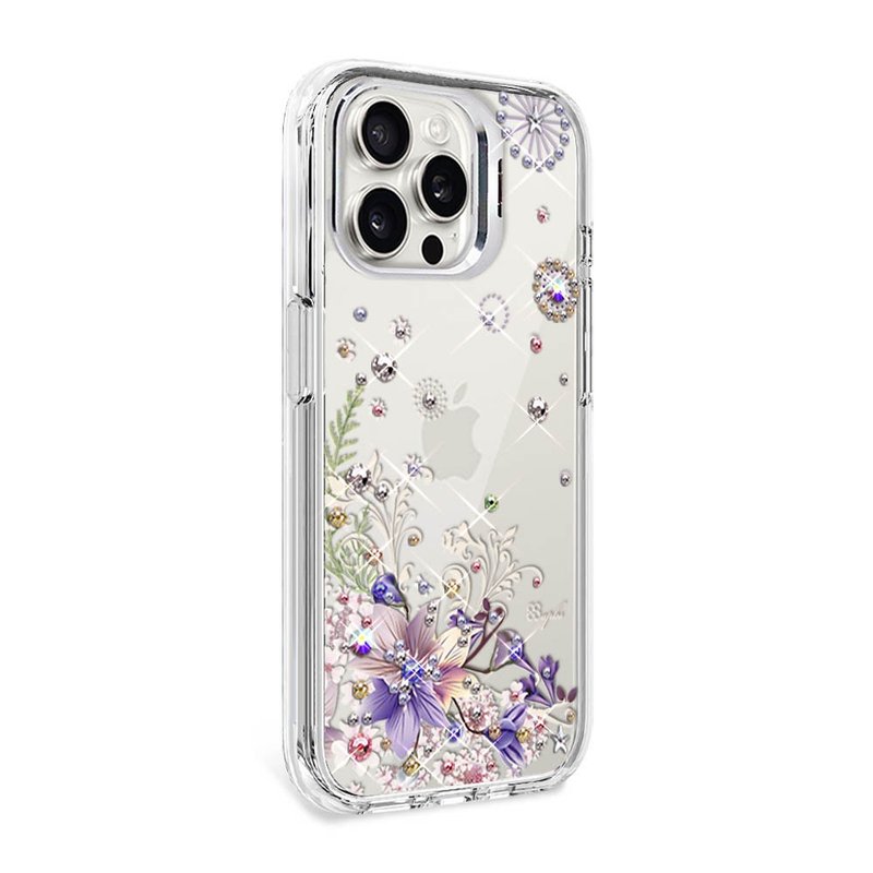 iPhone 全系列 防震雙料隱形立架水晶彩鑽手機殼-祕密花園 - 手機殼/手機套 - 其他材質 多色