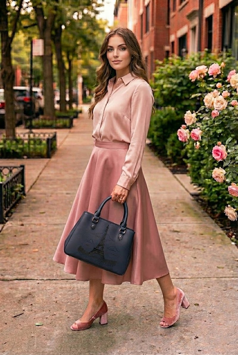 Lumi 柔霧托特包 - 手提包/手提袋 - 其他材質 藍色