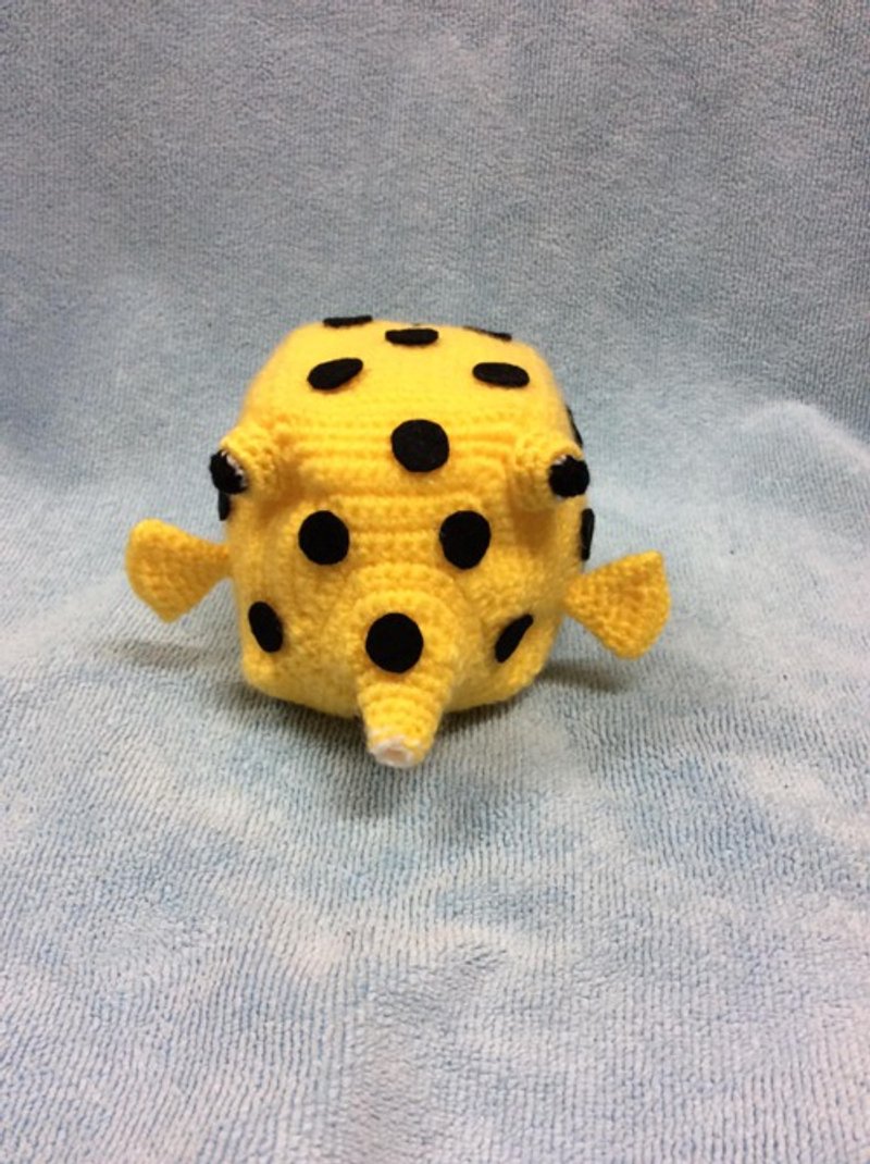 Crochet Sea Creatures Boxfish (M size) Amigurumi - Knitting, Embroidery, Felted Wool & Sewing - Cotton & Hemp 