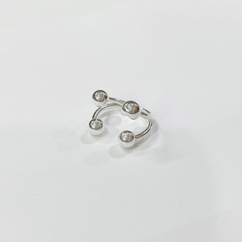 Candy missing corner sterling silver ring - General Rings - Sterling Silver Silver