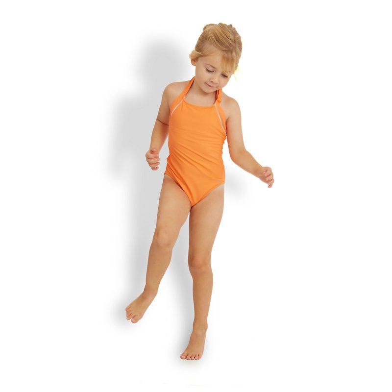 HANNAH Kids: High Neck One-piece Swimsuit - Swimsuits & Swimming Accessories - Other Materials Orange