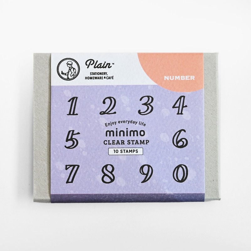 minimo Clear Stamp Set - Numbe - ตราปั๊ม/สแตมป์/หมึก - พลาสติก สีใส