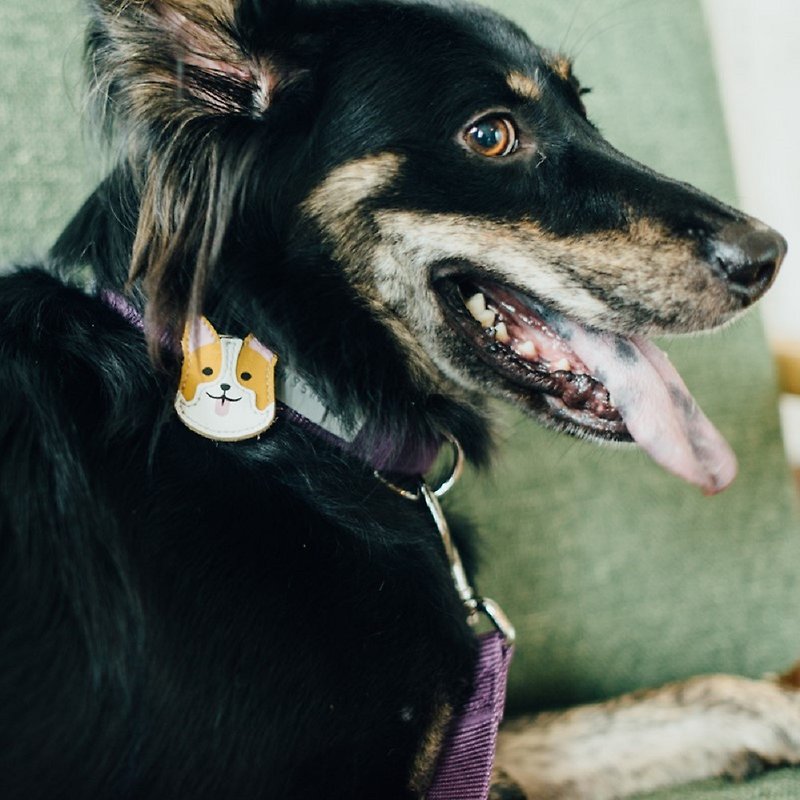 [Tail and Me] Exclusive Accessories Dog Head Series Corgi Yellow - ปลอกคอ - วัสดุอื่นๆ สีเหลือง