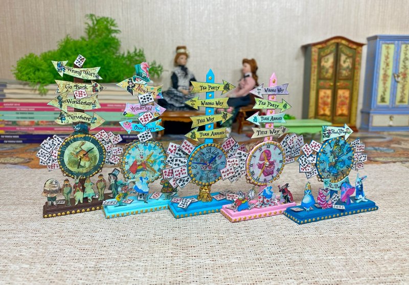 TUTORIAL. Imitation clock in the style of  Alice for a dollhouse. 1:12. - 其他數位設計 - 其他材質 
