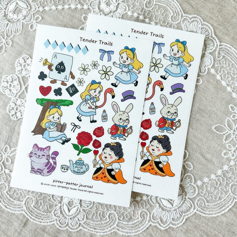 Alice in Tenderland Stickers - 貼紙 - 紙 