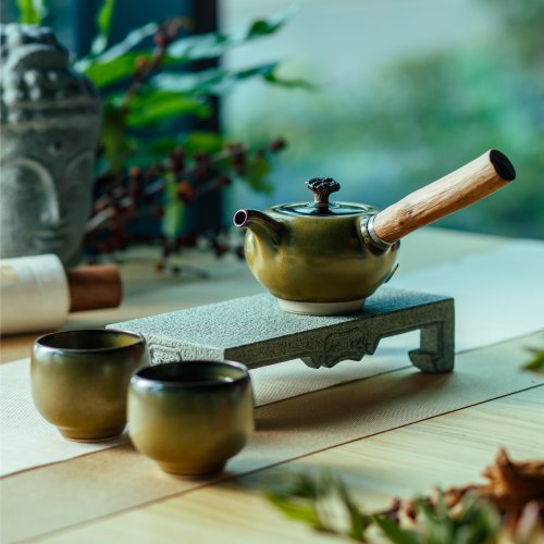 陸寶 LOHAS 陸寶 知己側把茶組 1壺2杯 茶具組