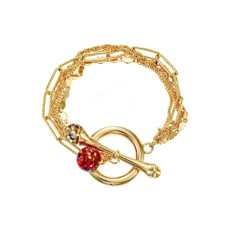 Buckle Snowball Bracelet - 手鍊/手環 - 玻璃 