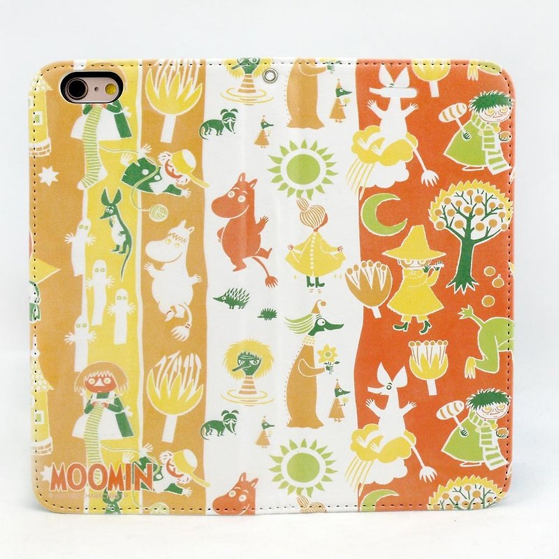 Moomin 噜噜 米 Authority-Magnetic Phone Holster [Time River] - Phone Cases - Faux Leather Orange