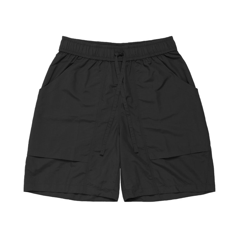 oqLiq - Project 15 - Drawstring Elastic Four Pocket Shorts (Black) - Men's Shorts - Nylon Black