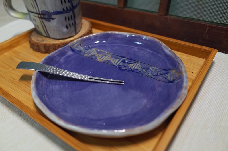 Window Grill Window Grill (plate # 2) - Pottery & Ceramics - Pottery Purple