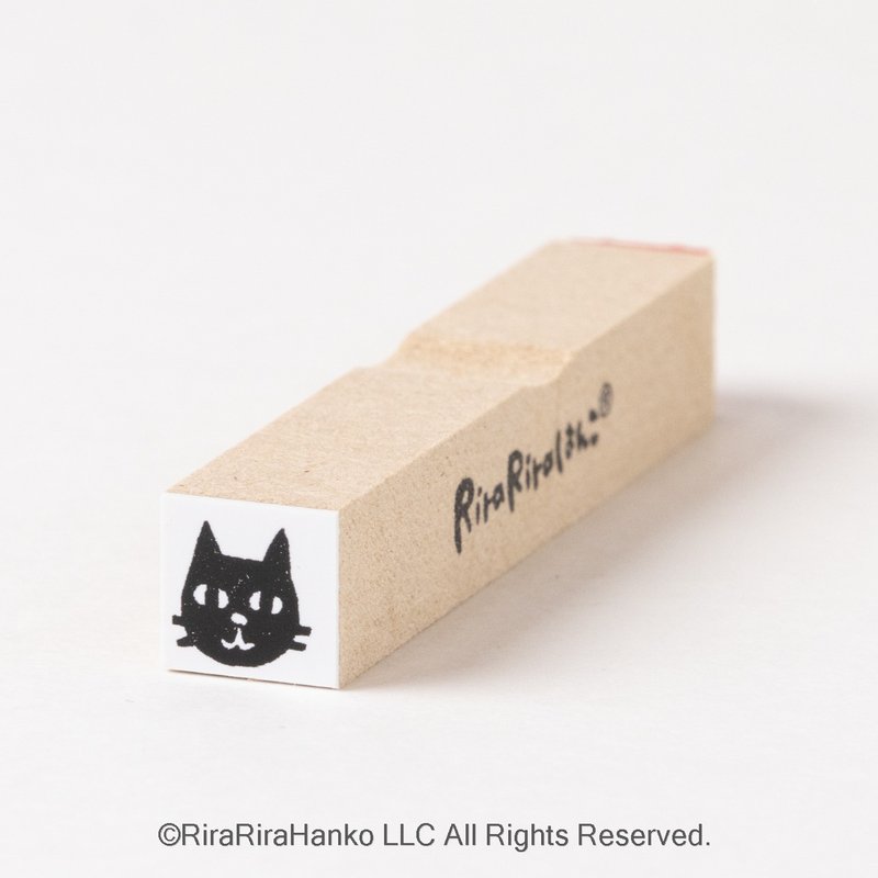 [Kuroneko-chan] Rubber stamp*10mm square*R159 - ตราปั๊ม/สแตมป์/หมึก - ไม้ 