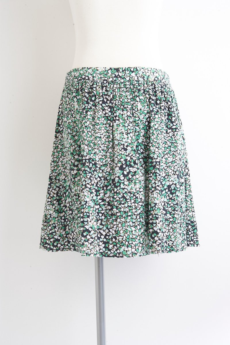 i'm floral pleated skirt - กระโปรง - ผ้าฝ้าย/ผ้าลินิน 