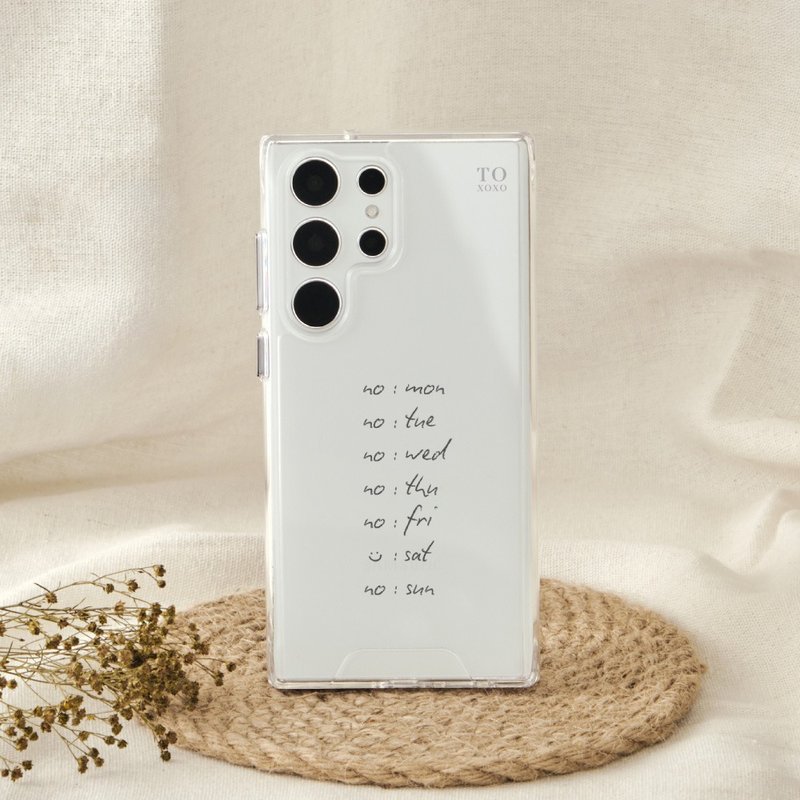 Sat Only防摔透明SAMSUNG手機殼 - 手機殼/手機套 - 塑膠 多色
