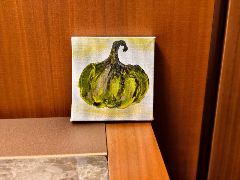 金瓜/迷你掛畫/壓克力水彩畫/無框畫/裝飾畫 - 海報/掛畫/掛布 - 棉．麻 