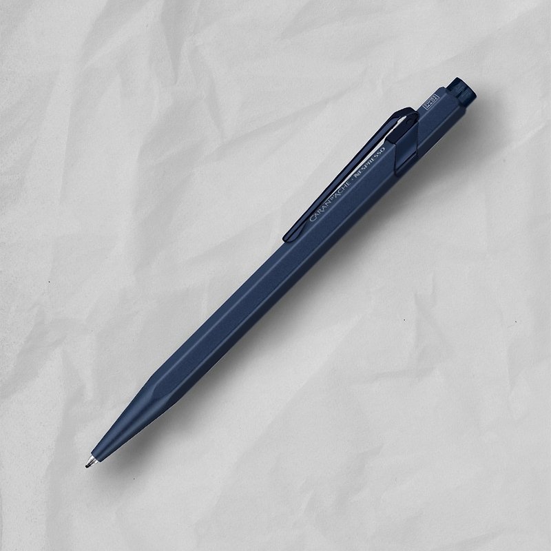 CARAN D ACHE 849 Nespresso coffee capsule co-branded ball pen - sixth generation - ปากกา - โลหะ สีน้ำเงิน