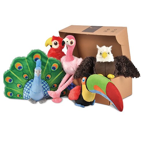 PLAY寵物生活館 寵物玩具 魅力珍禽 生日禮物 啾啾聲 5件組