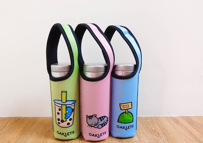 Oaklets eco-friendly thermos/carrying cup bag - ถุงใส่กระติกนำ้ - เส้นใยสังเคราะห์ 