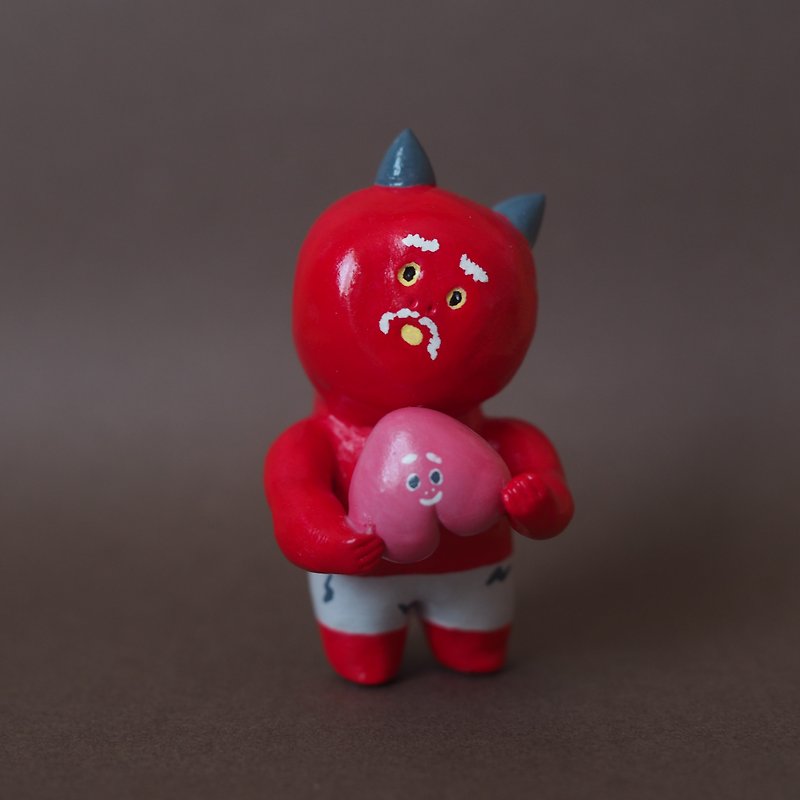 ショッキングピンクオージュ - 人形・フィギュア - 粘土 レッド