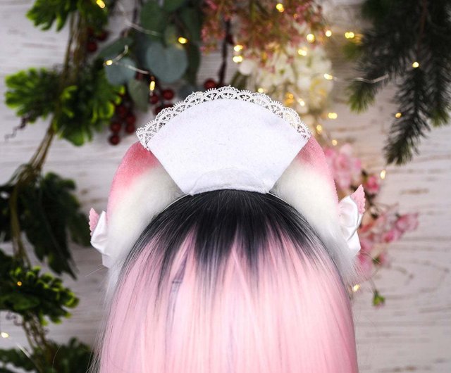 Pink Nurse Cat Ears - Shop Catzo Club Hair Accessories - Pinkoi