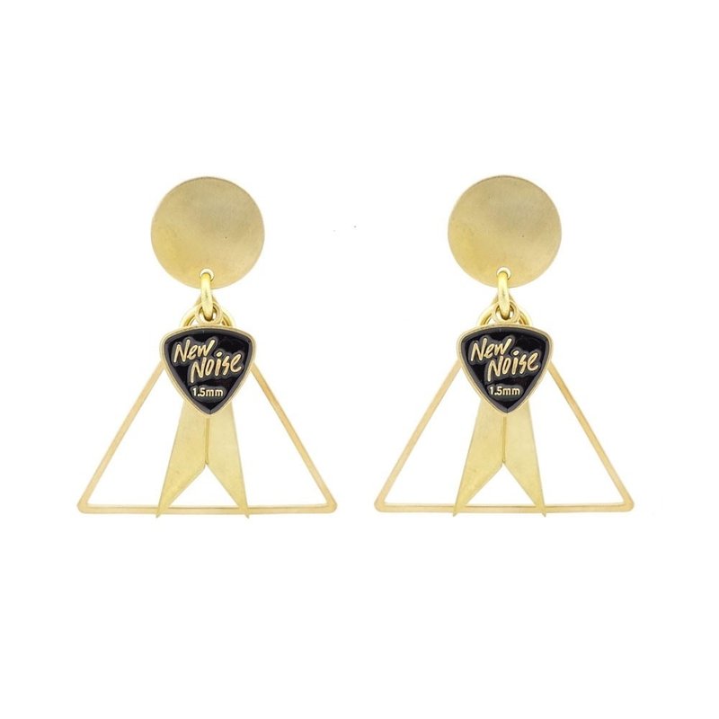 Medal Earrings - ต่างหู - โลหะ 