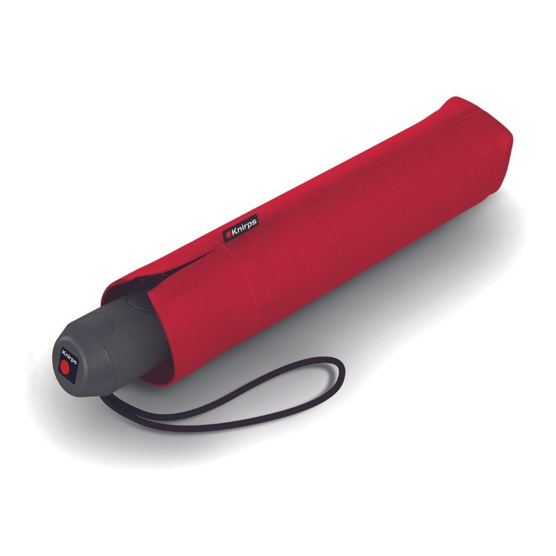 【Knirps德國紅點傘】E.200 自動開收傘-Red(灰色握把) - 雨傘/雨衣 - 聚酯纖維 紅色