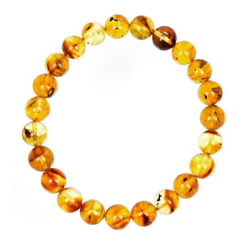 正佳珠寶 Gemsrich Jewelry 【正佳珠寶】 蟲珀 頂級包裹體蟲珀 7.5-8.2mm 蟲珀手珠