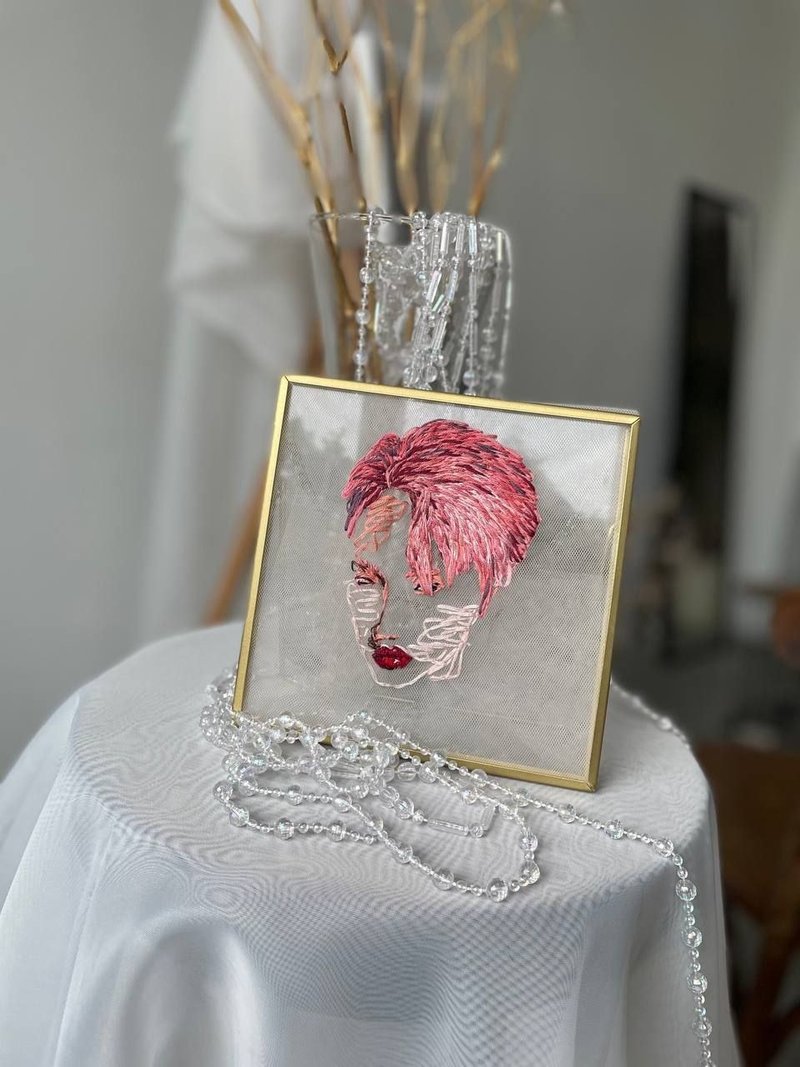 生命刺繡 - 似顏繪/客製畫 - 繡線 多色