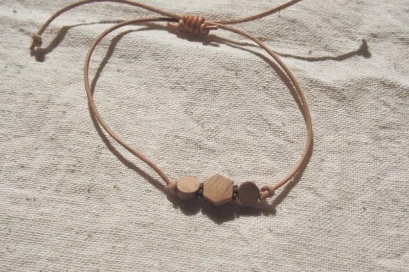 kikkou bracelet or anklet - Bracelets - Wood Brown