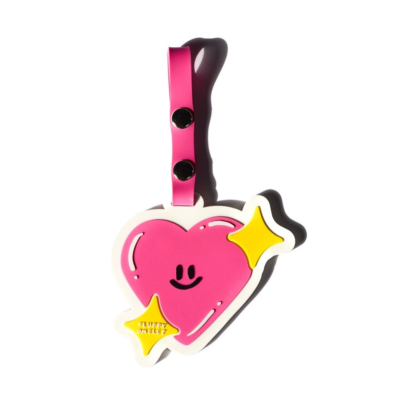 Hearty Rubber Name Tag - Luggage Tags - Rubber Multicolor