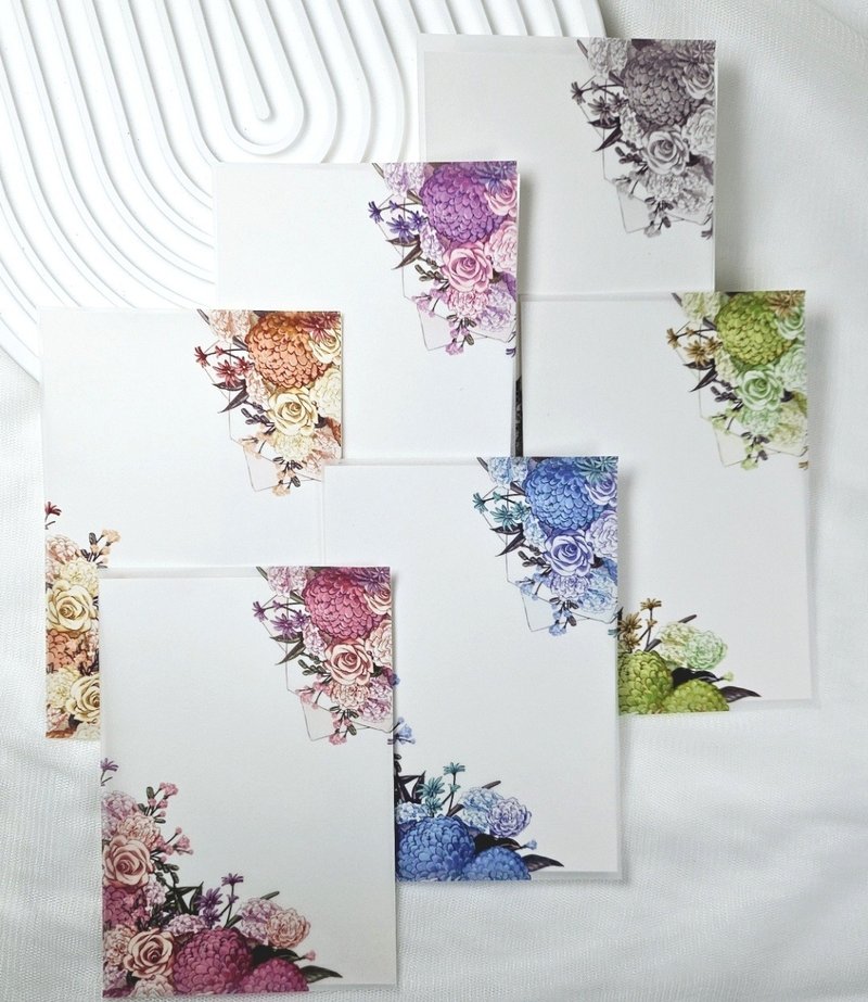 Floral bouquet corner tracing paper - Sticky Notes & Notepads - Paper Multicolor