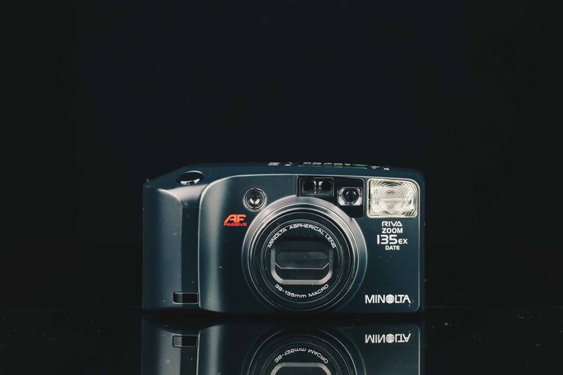 MINOLTA RIVA ZOOM 135 EX DATE #1164 #135 film camera - Cameras - Other Metals Black