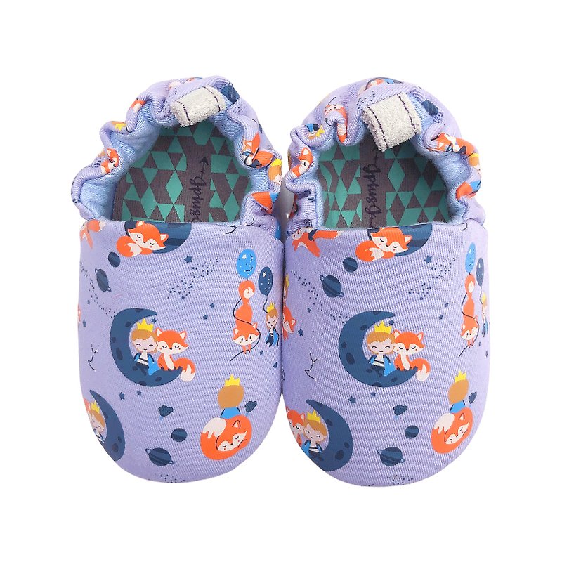JplusJ Little Princes Purple Baby Shoes - รองเท้าเด็ก - ผ้าฝ้าย/ผ้าลินิน สีม่วง