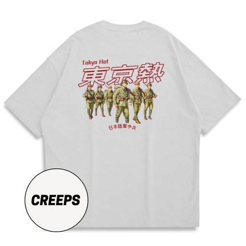 Creeps Store 【CREEPS】Tokyo Hot 寬鬆重磅印花T恤 210g