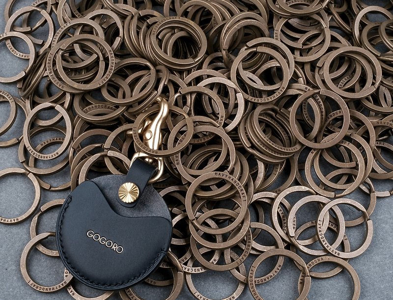 Homemade brass ring key ring brass ring key ring hardware purchase - ที่ห้อยกุญแจ - โลหะ สีทอง