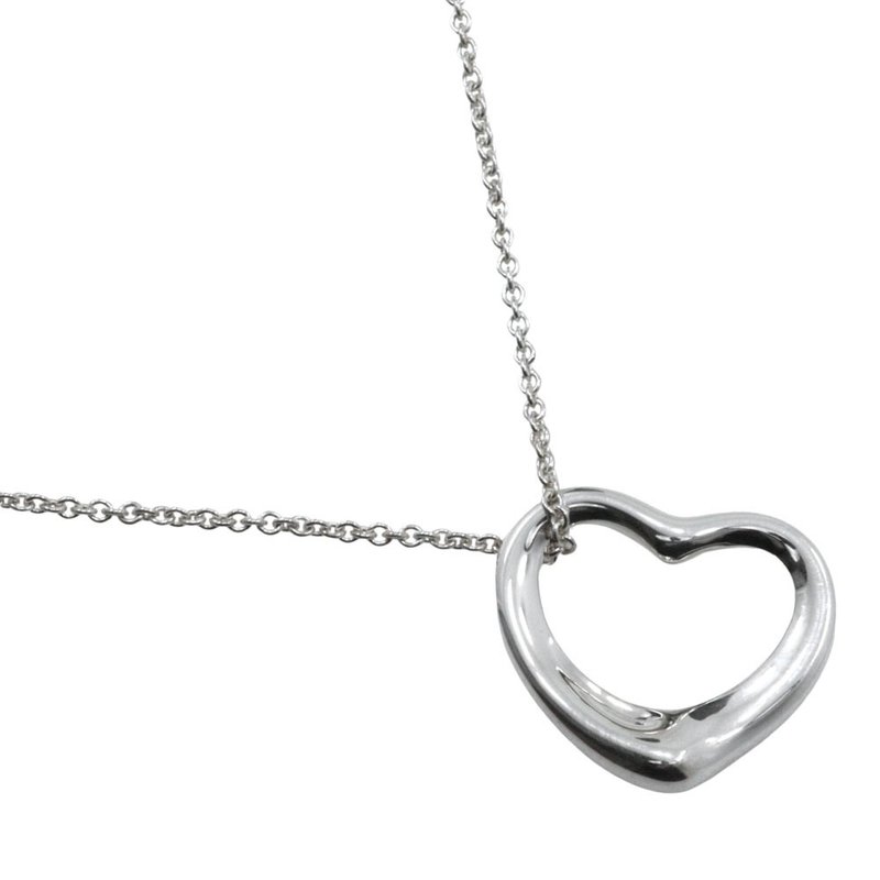 【日本直送】ティファニー TIFFANY&Co. オープンハート ネックレス エルサ・ペレッティ シルバー925 ハート 約6.2g レディース【中古】 - 項鍊 - 銀 銀色