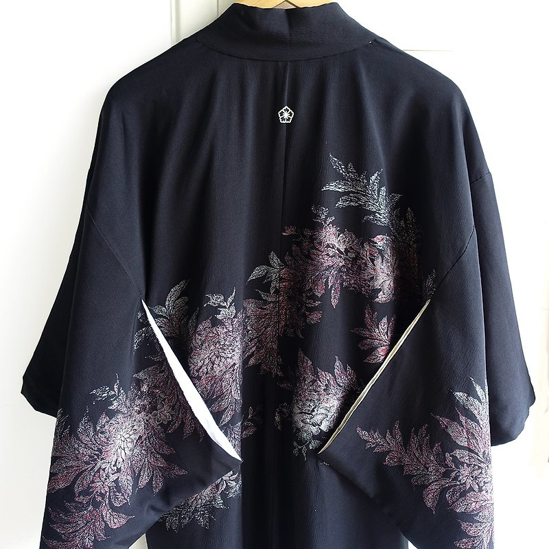 │Slowly│Japanese antiques - light kimono long coat O19│ vintage .vintage. Vintage. - Women's Casual & Functional Jackets - Polyester Multicolor